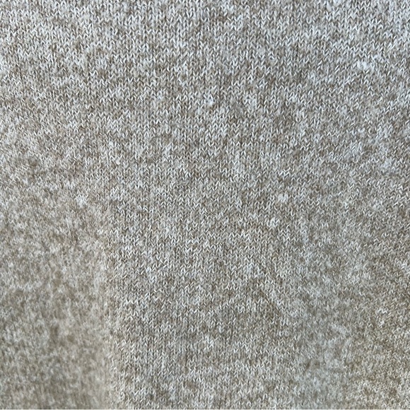 Nap Loungewear Relaxed Fit Long Cardigan Beige Open Front Pockets Cozy Warm Smll - Picture 7 of 15